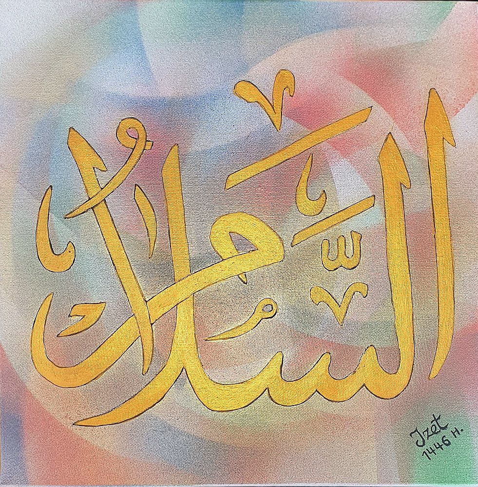 As Salaam (de Vredige), 2025 — Acrylic on canvas by Izet Shabani