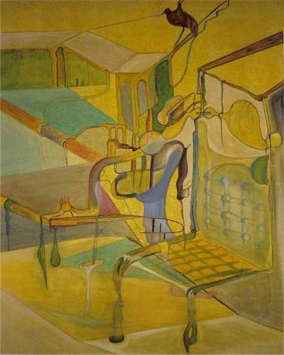 The snob, 1999 — Oil on canvas by Izet Shabani