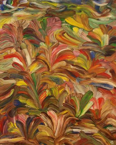 Sporen, 2001 — Acrylic on canvas by Izet Shabani